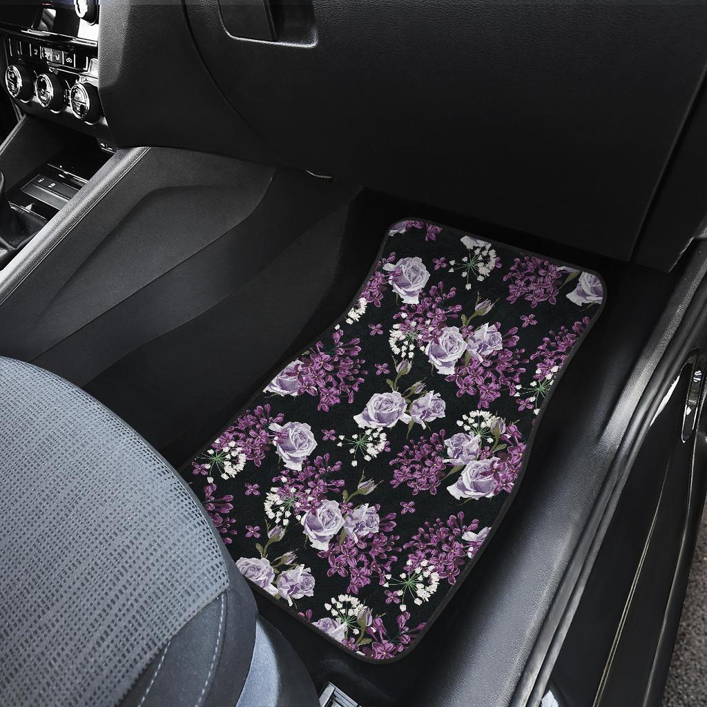 Lilac Pattern Print Design LI04 Car Floor Mats-JorJune.com