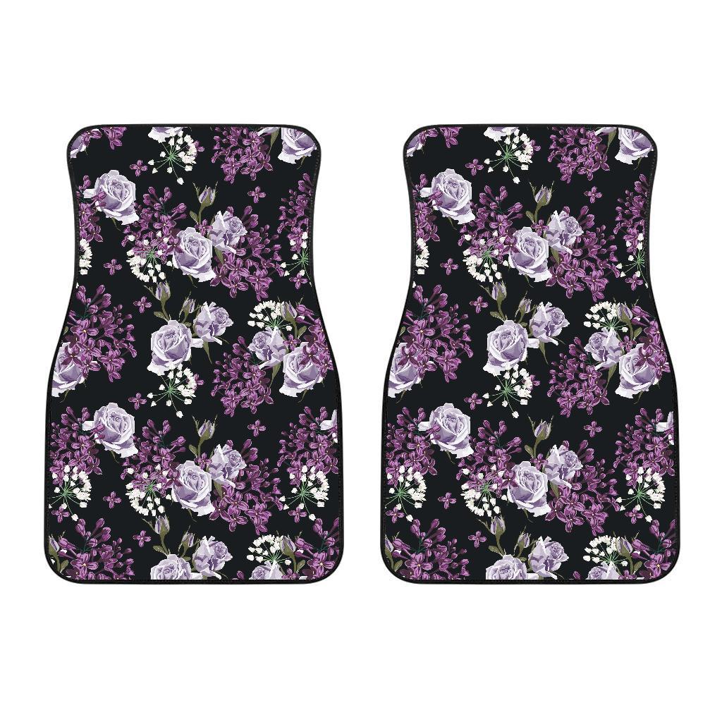 Lilac Pattern Print Design LI04 Car Floor Mats-JorJune.com