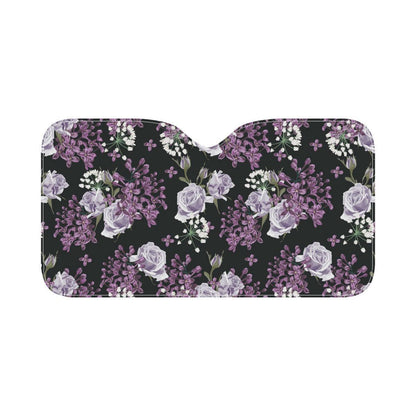 Lilac Pattern Print Design LI04 Car Sun Shade-JorJune