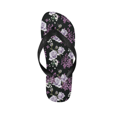 Lilac Pattern Print Design LI04 Flip Flops-JorJune