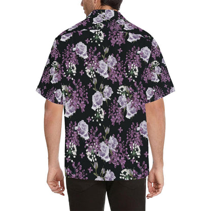 Lilac Pattern Print Design LI04 Men Hawaiian Shirt-JorJune