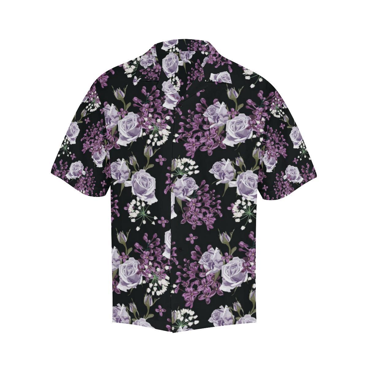 Lilac Pattern Print Design LI04 Men Hawaiian Shirt-JorJune