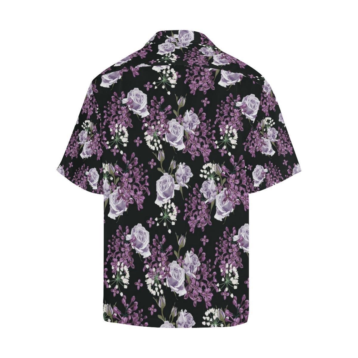 Lilac Pattern Print Design LI04 Men Hawaiian Shirt-JorJune