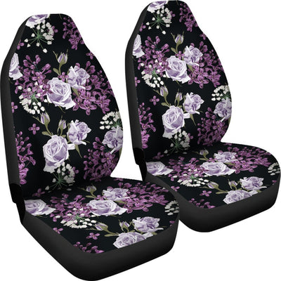 Lilac Pattern Print Design LI04 Universal Fit Car Seat Covers-JorJune