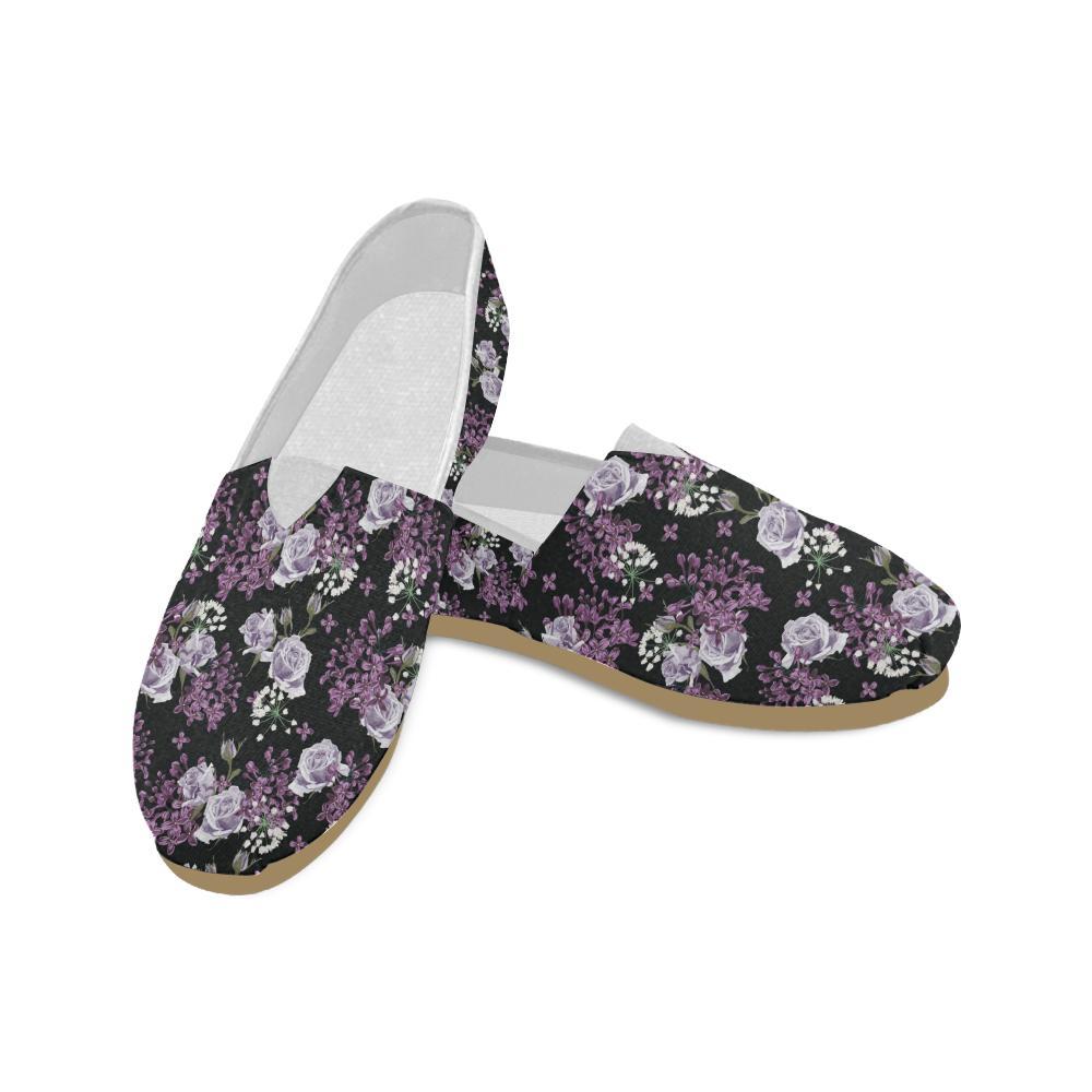 Lilac Pattern Print Design LI04 Women Casual Shoes-JorJune.com