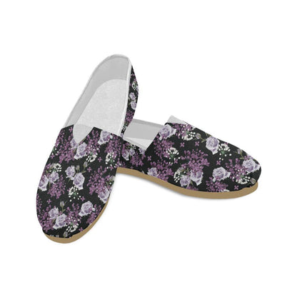 Lilac Pattern Print Design LI04 Women Casual Shoes-JorJune.com