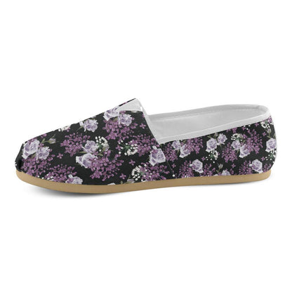 Lilac Pattern Print Design LI04 Women Casual Shoes-JorJune.com