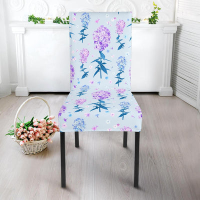 Lilac Pattern Print Design LI05 Dining Chair Slipcover-JORJUNE.COM