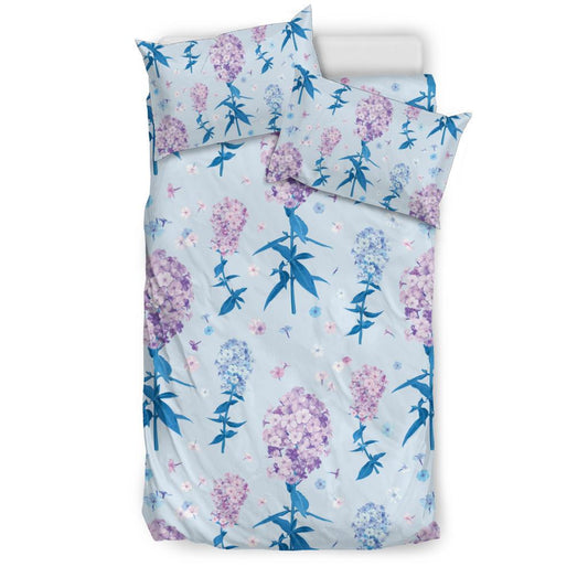 Lilac Pattern Print Design LI05 Duvet Cover Bedding Set-JORJUNE.COM