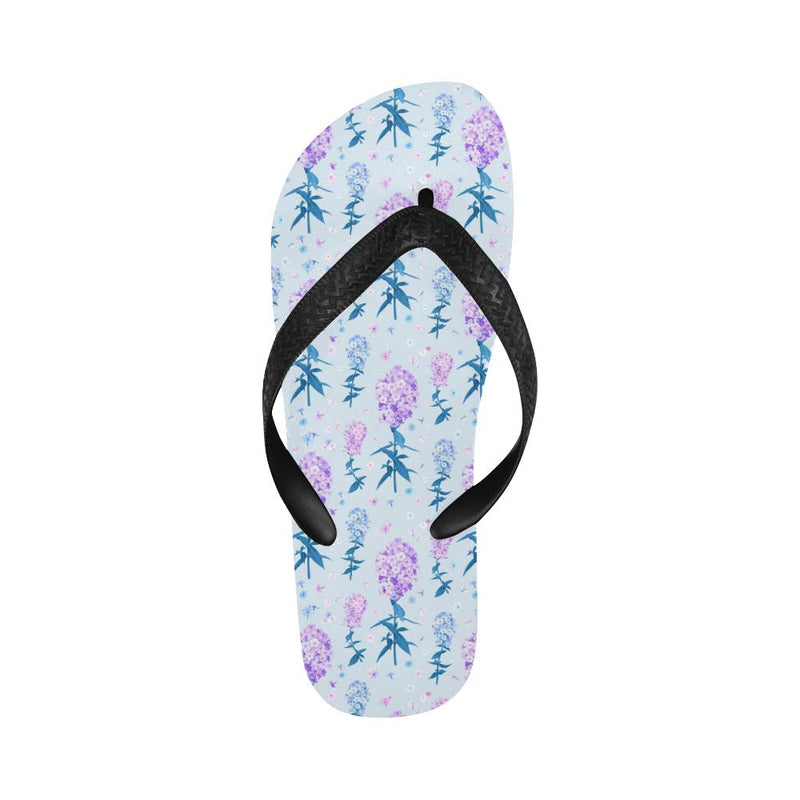 Lilac Pattern Print Design LI05 Flip Flops-JorJune