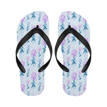 Lilac Pattern Print Design LI05 Flip Flops-JorJune