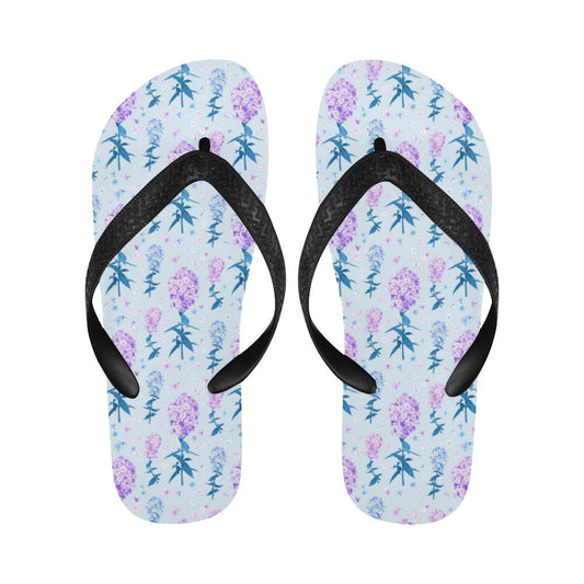Lilac Pattern Print Design LI05 Flip Flops-JorJune