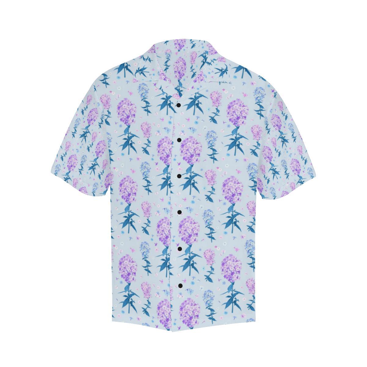 Lilac Pattern Print Design LI05 Men Hawaiian Shirt-JorJune