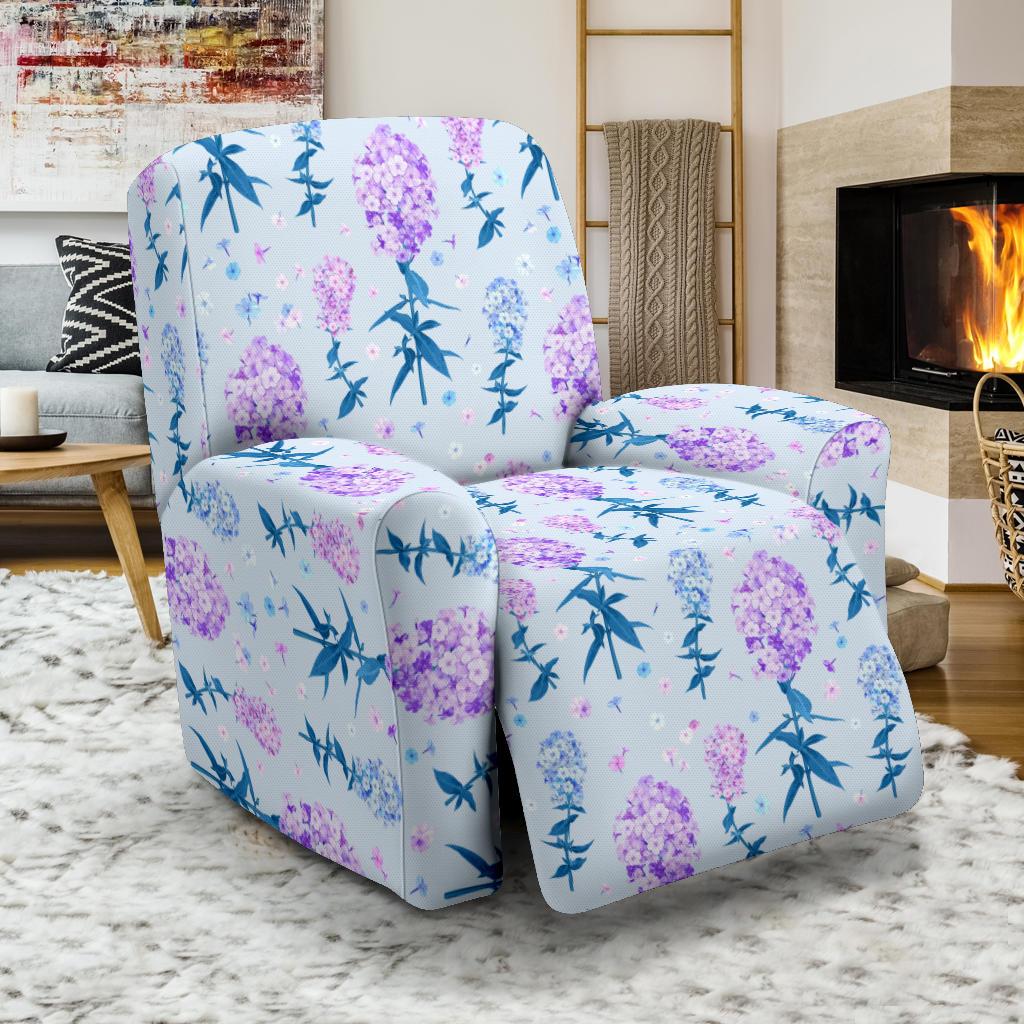 Lilac Pattern Print Design LI05 Recliner Slipcover-JORJUNE.COM