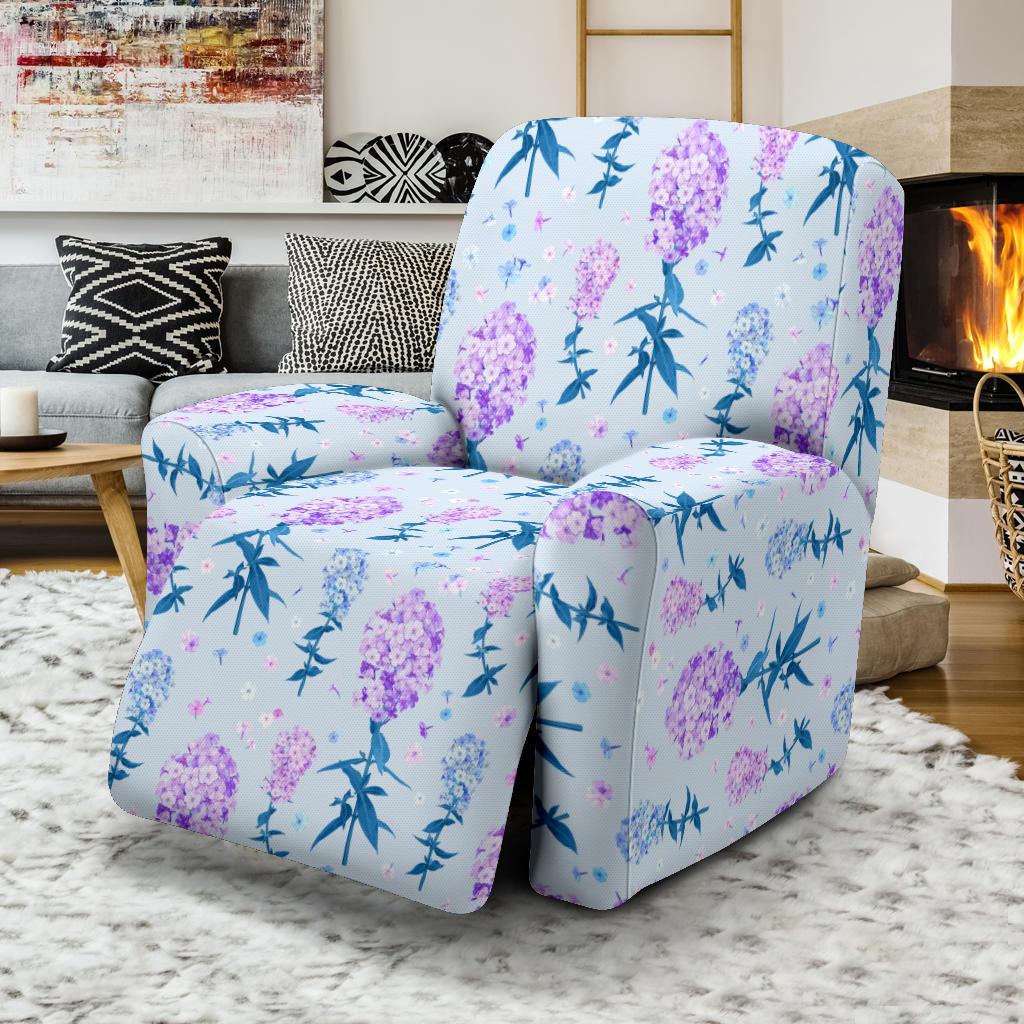 Lilac Pattern Print Design LI05 Recliner Slipcover-JORJUNE.COM