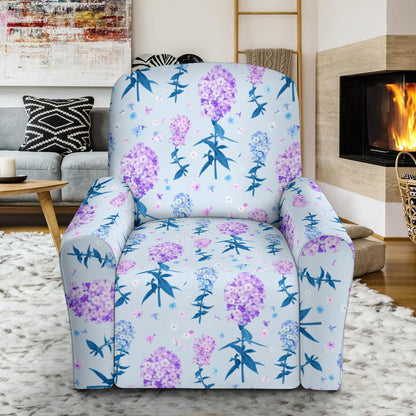 Lilac Pattern Print Design LI05 Recliner Slipcover-JORJUNE.COM