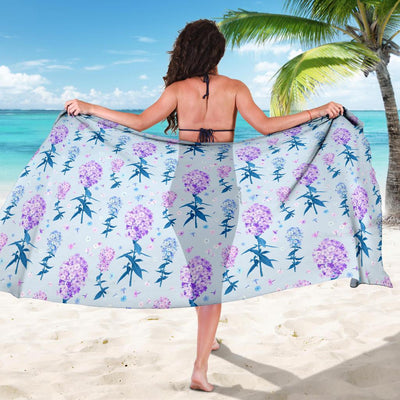 Lilac Pattern Print Design LI05 Sarong Pareo Wrap-JORJUNE.COM