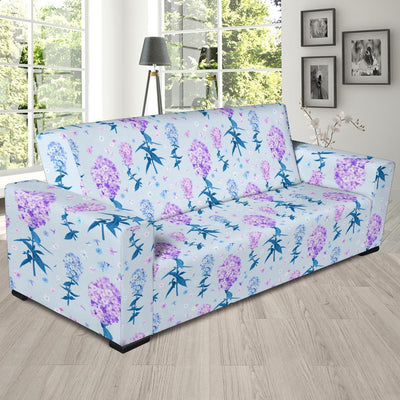 Lilac Pattern Print Design LI05 Sofa Slipcover-JORJUNE.COM