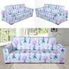 Lilac Pattern Print Design LI05 Sofa Slipcover-JORJUNE.COM