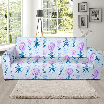 Lilac Pattern Print Design LI05 Sofa Slipcover-JORJUNE.COM