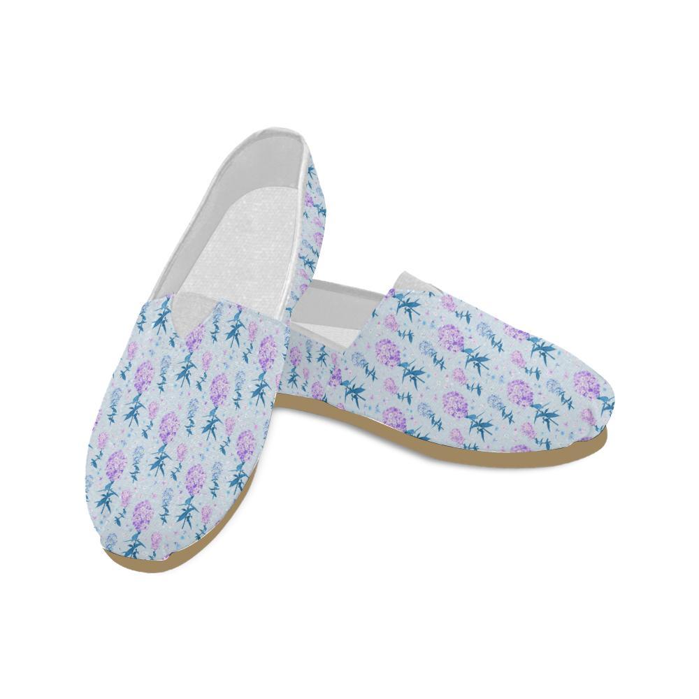 Lilac Pattern Print Design LI05 Women Casual Shoes-JorJune.com