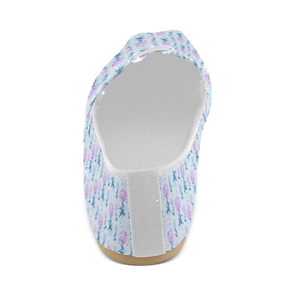 Lilac Pattern Print Design LI05 Women Casual Shoes-JorJune.com