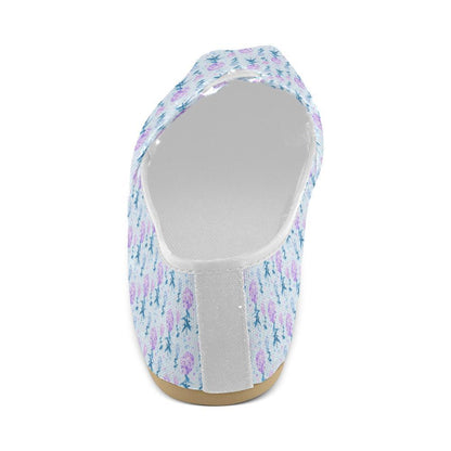 Lilac Pattern Print Design LI05 Women Casual Shoes-JorJune.com