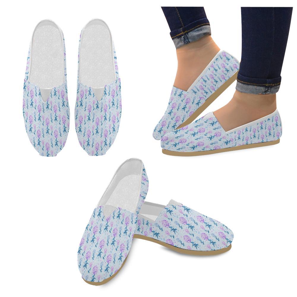 Lilac Pattern Print Design LI05 Women Casual Shoes-JorJune.com