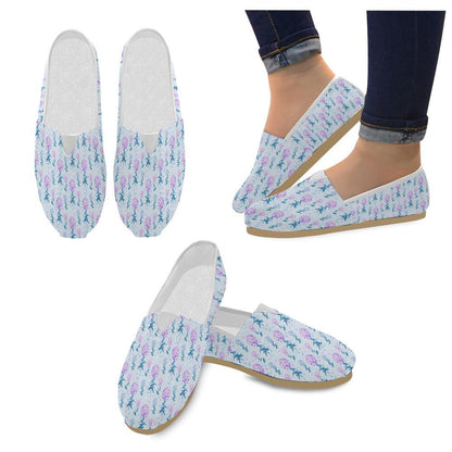Lilac Pattern Print Design LI05 Women Casual Shoes-JorJune.com