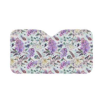 Lilac Pattern Print Design LI06 Car Sun Shade-JorJune