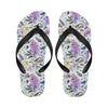 Lilac Pattern Print Design LI06 Flip Flops-JorJune