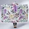 Lilac Pattern Print Design LI06 Hooded Blanket-JORJUNE.COM