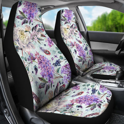 Lilac Pattern Print Design LI06 Universal Fit Car Seat Covers-JorJune