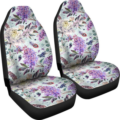 Lilac Pattern Print Design LI06 Universal Fit Car Seat Covers-JorJune