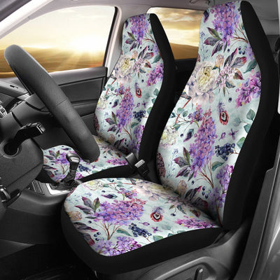 Lilac Pattern Print Design LI06 Universal Fit Car Seat Covers-JorJune