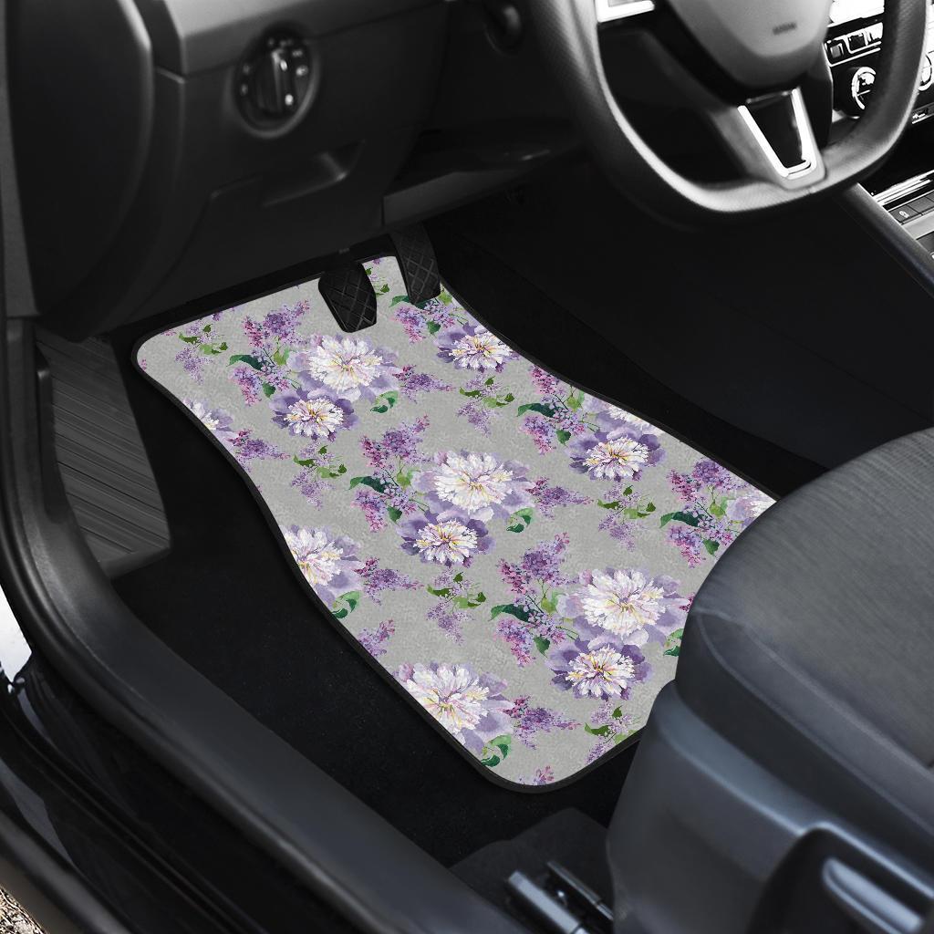 Lilac Pattern Print Design LI07 Car Floor Mats-JorJune.com