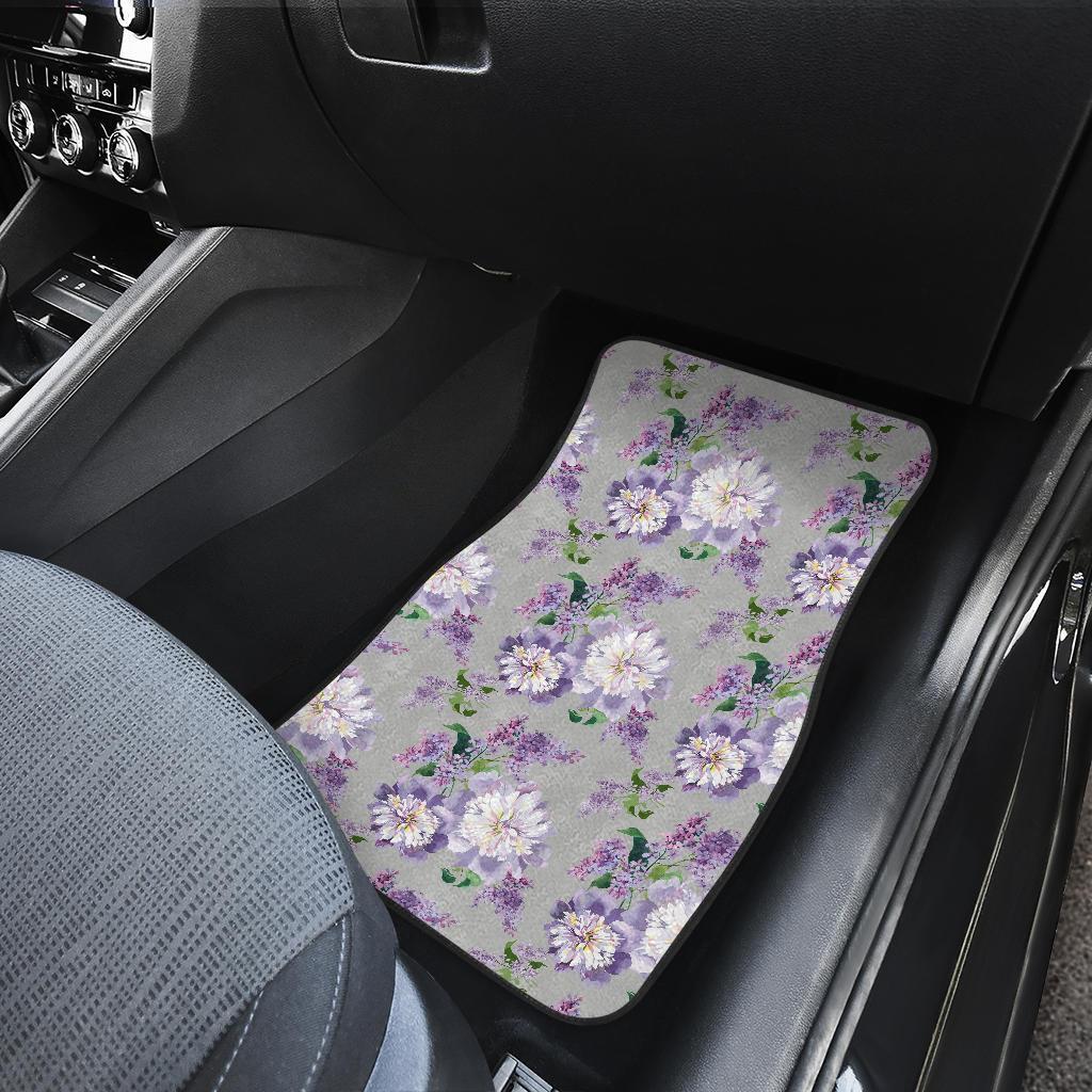 Lilac Pattern Print Design LI07 Car Floor Mats-JorJune.com