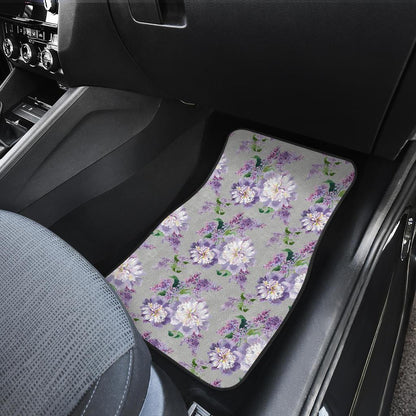 Lilac Pattern Print Design LI07 Car Floor Mats-JorJune.com