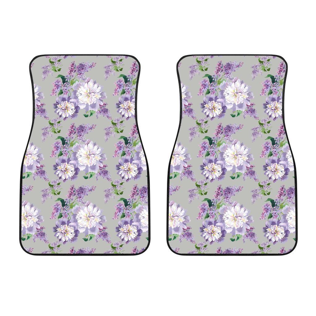 Lilac Pattern Print Design LI07 Car Floor Mats-JorJune.com