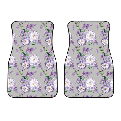 Lilac Pattern Print Design LI07 Car Floor Mats-JorJune.com