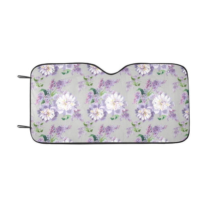 Lilac Pattern Print Design LI07 Car Sun Shade-JorJune