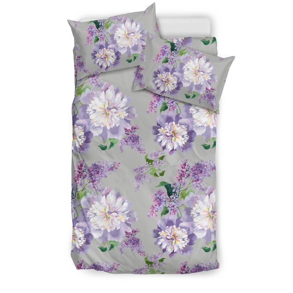 Lilac Pattern Print Design LI07 Duvet Cover Bedding Set-JORJUNE.COM