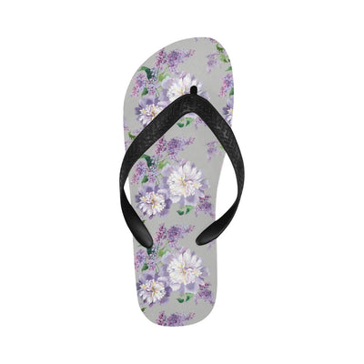 Lilac Pattern Print Design LI07 Flip Flops-JorJune