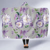 Lilac Pattern Print Design LI07 Hooded Blanket-JORJUNE.COM