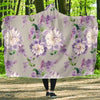 Lilac Pattern Print Design LI07 Hooded Blanket-JORJUNE.COM
