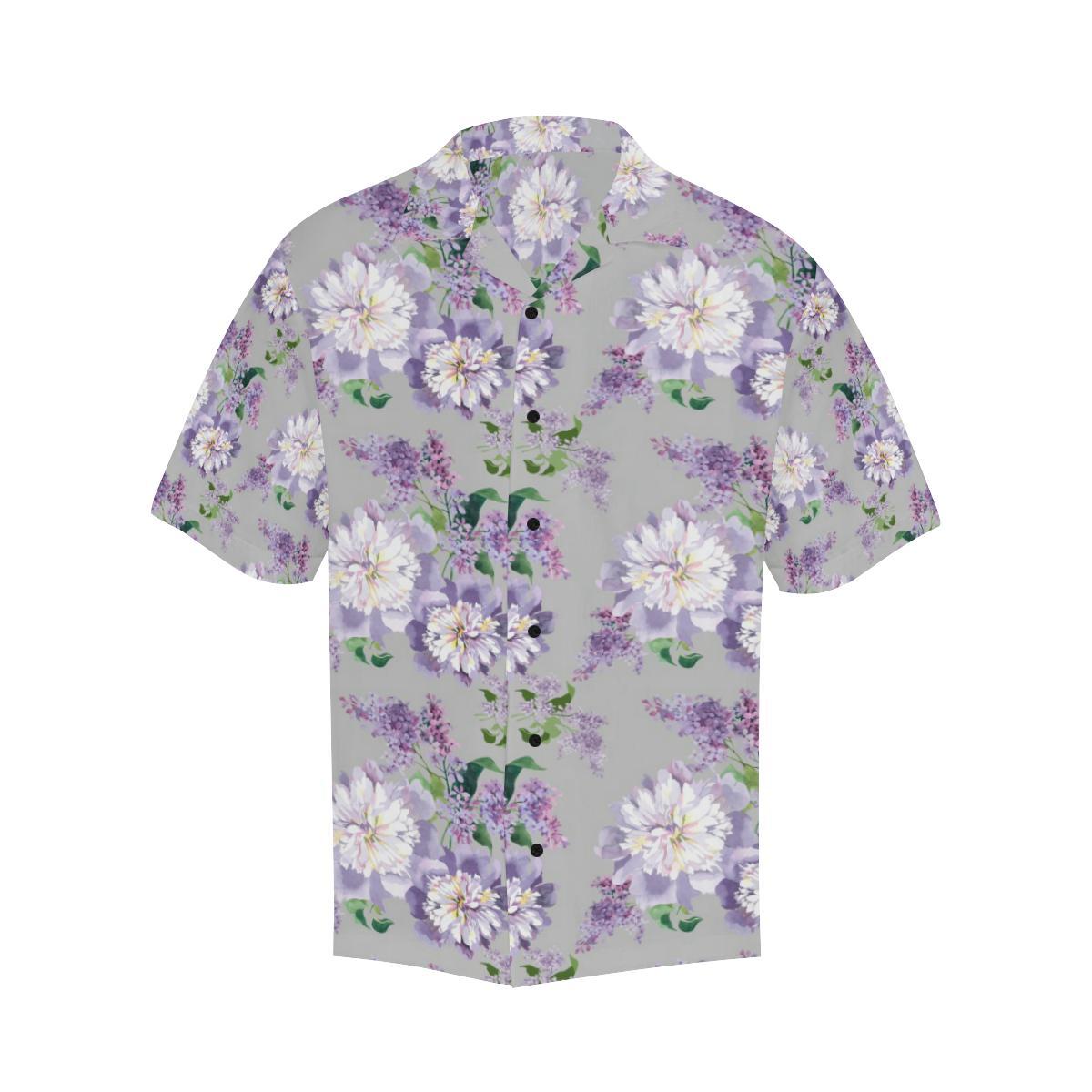 Lilac Pattern Print Design LI07 Men Hawaiian Shirt-JorJune