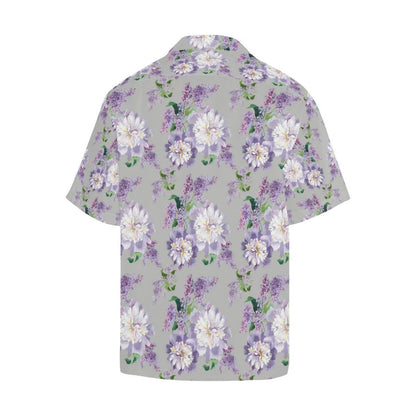 Lilac Pattern Print Design LI07 Men Hawaiian Shirt-JorJune