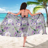 Lilac Pattern Print Design LI07 Sarong Pareo Wrap-JORJUNE.COM