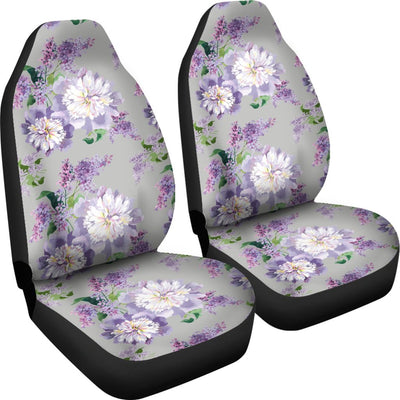 Lilac Pattern Print Design LI07 Universal Fit Car Seat Covers-JorJune