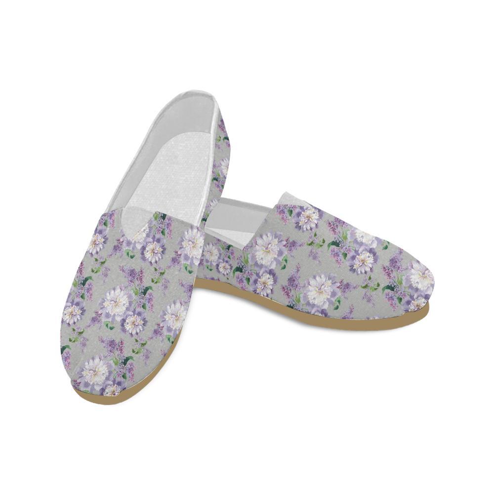 Lilac Pattern Print Design LI07 Women Casual Shoes-JorJune.com